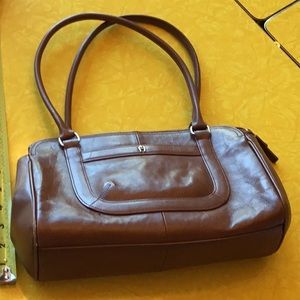 Brown leather Etienne Aigner purse